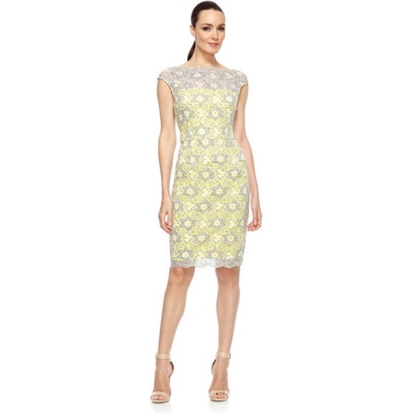 maggy london yellow dress